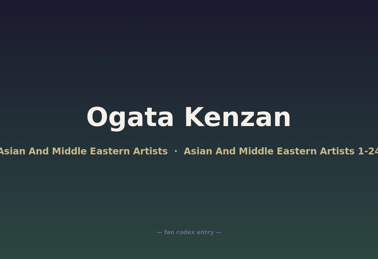 Ogata Kenzan